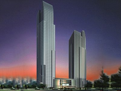 أطول مبنى Hangzhou - مركز فورتشن العالمي الجديد